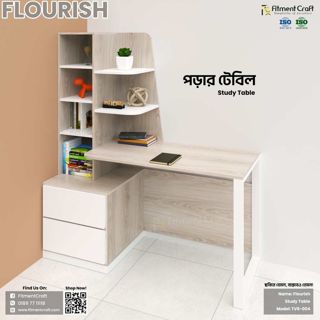Flourish - Study Table | TV6-004