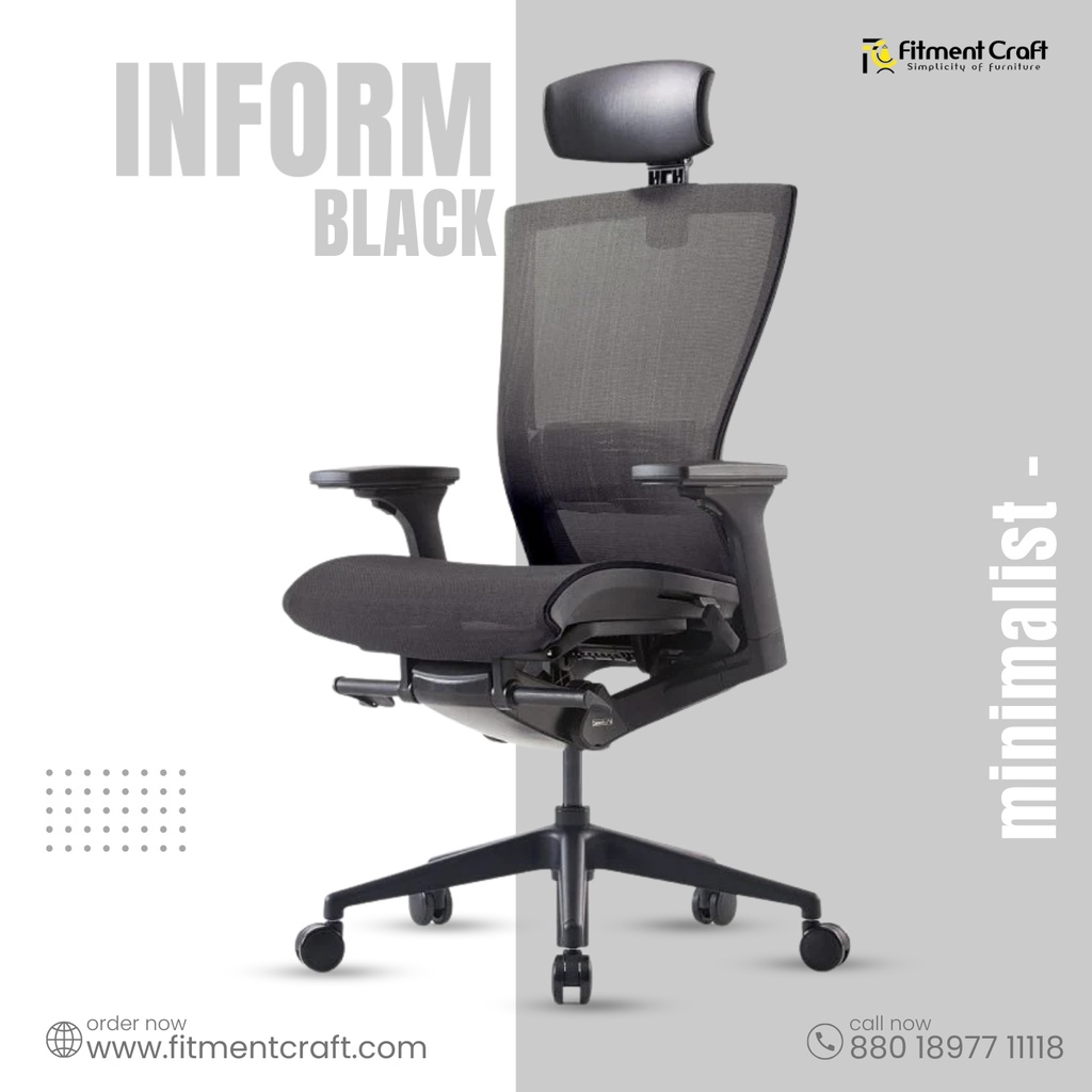 Inform Chair Black (Model: S-15)