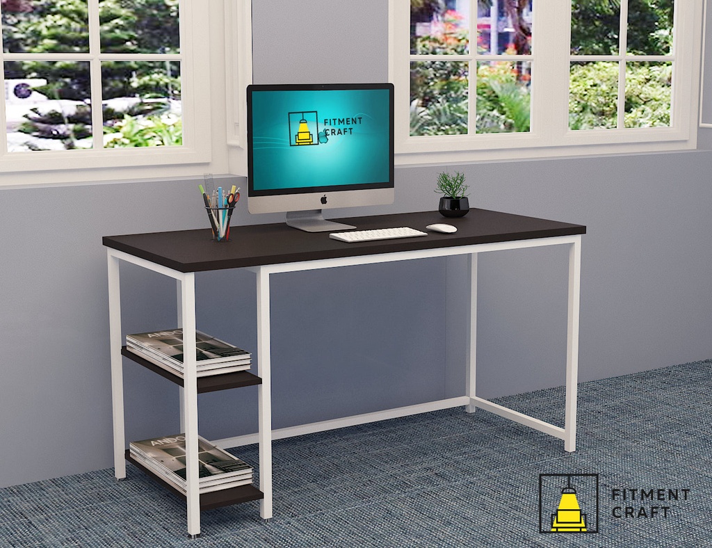 Working Table for Home Office with Short Shelves | TV13-041