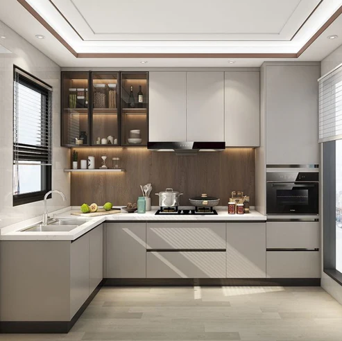 Modern Modular - Kitchen Cabinet with HPL Finish | MK1-001 (Price Given Per SFT) 