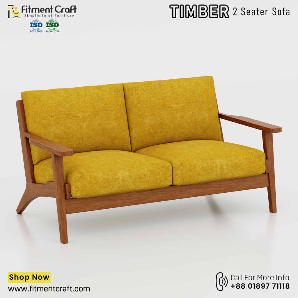 Timber 2 Seater-sofa । HSV2-050