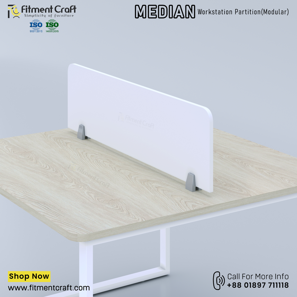 Median-Workstation Modular Partition (1100X300X16mm) । WSMP-BRB-001