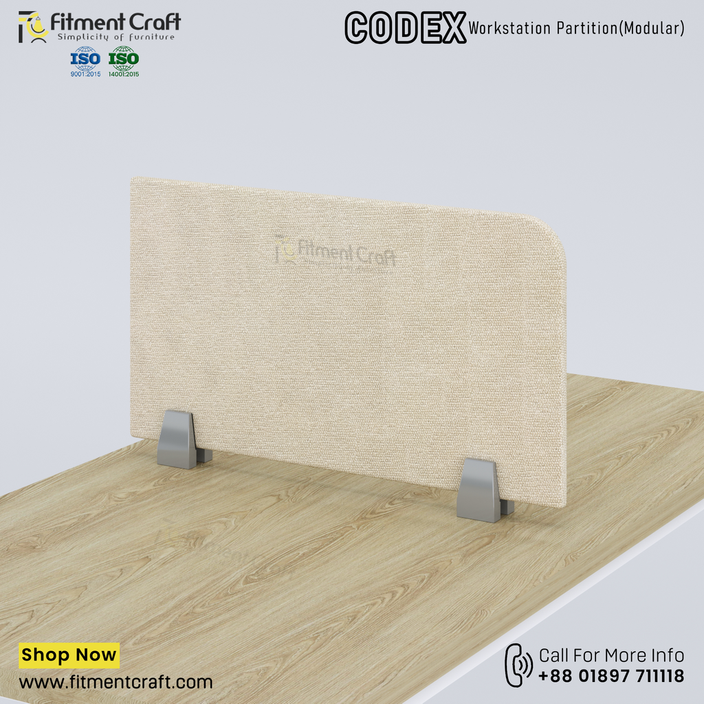 Codex-Workstation Modular Partition (500X300X18mm) । WSMP-BRF-002