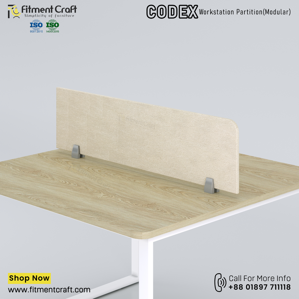 Codex-Workstation Modular Partition (1150X300X18mm) । WSMP-ORF-001