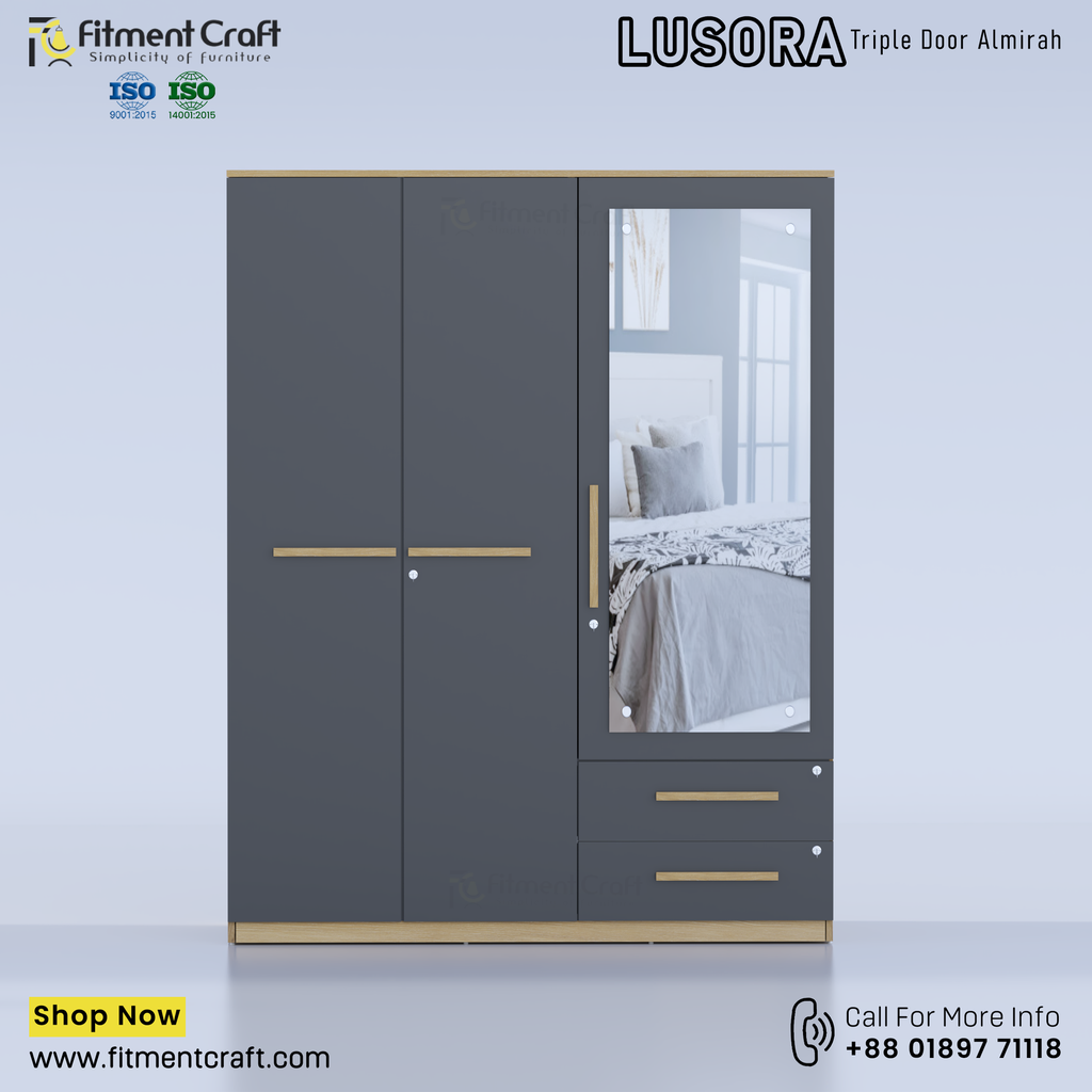 Lusora-Triple Door Almirah । BAV3-015