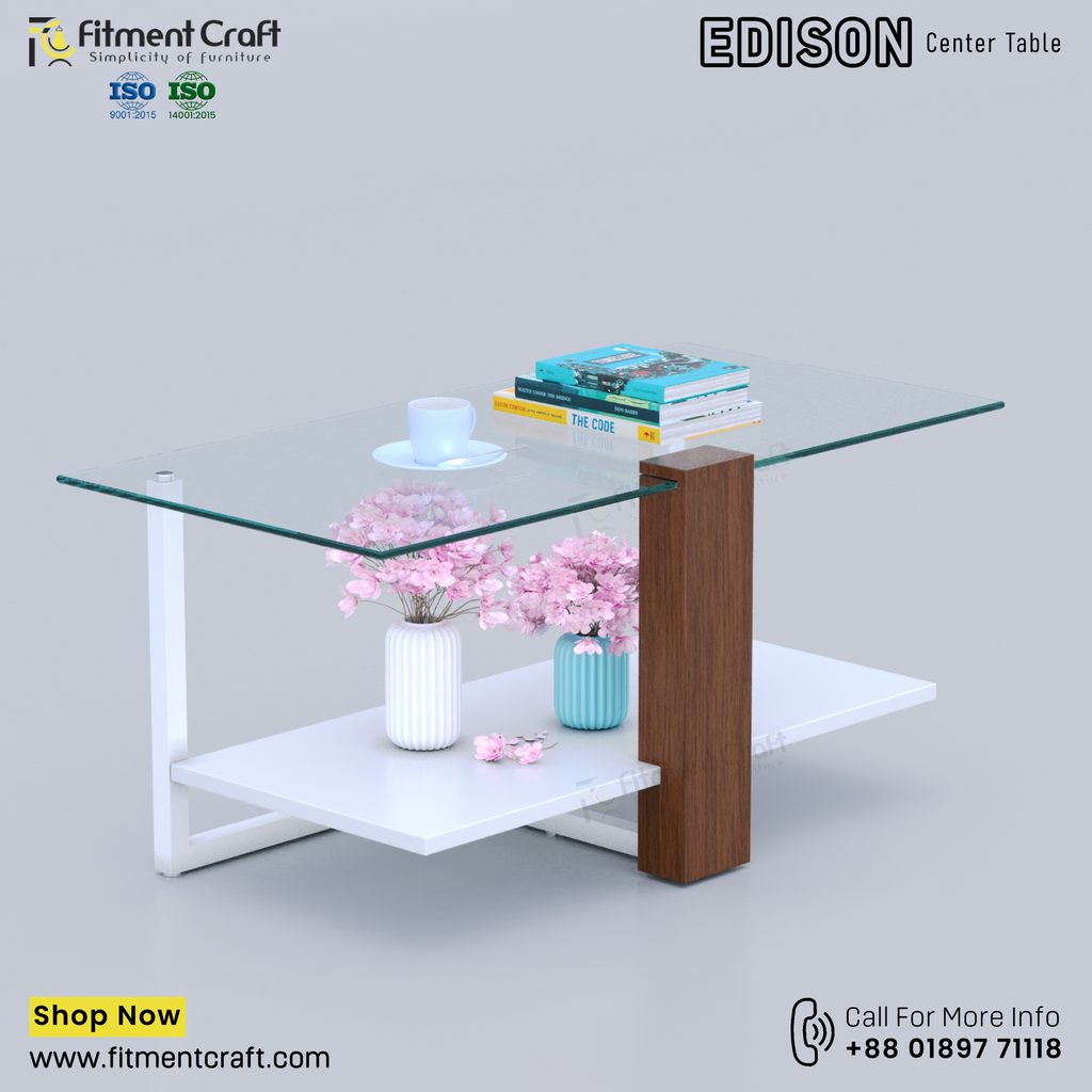 Edison-Center Table(WOOD) । CTWMSG- 002