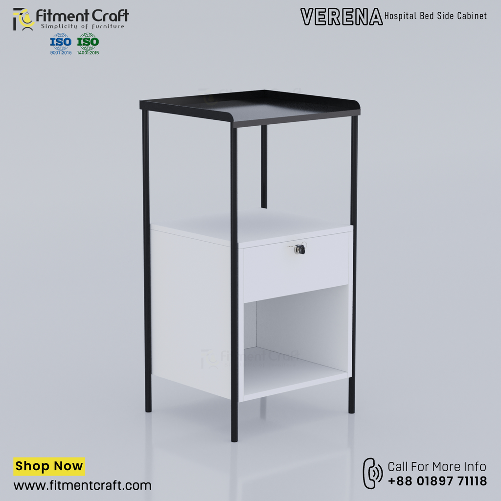 Verena-Hospital Bed Side Cabinet । HPBCMSB-001