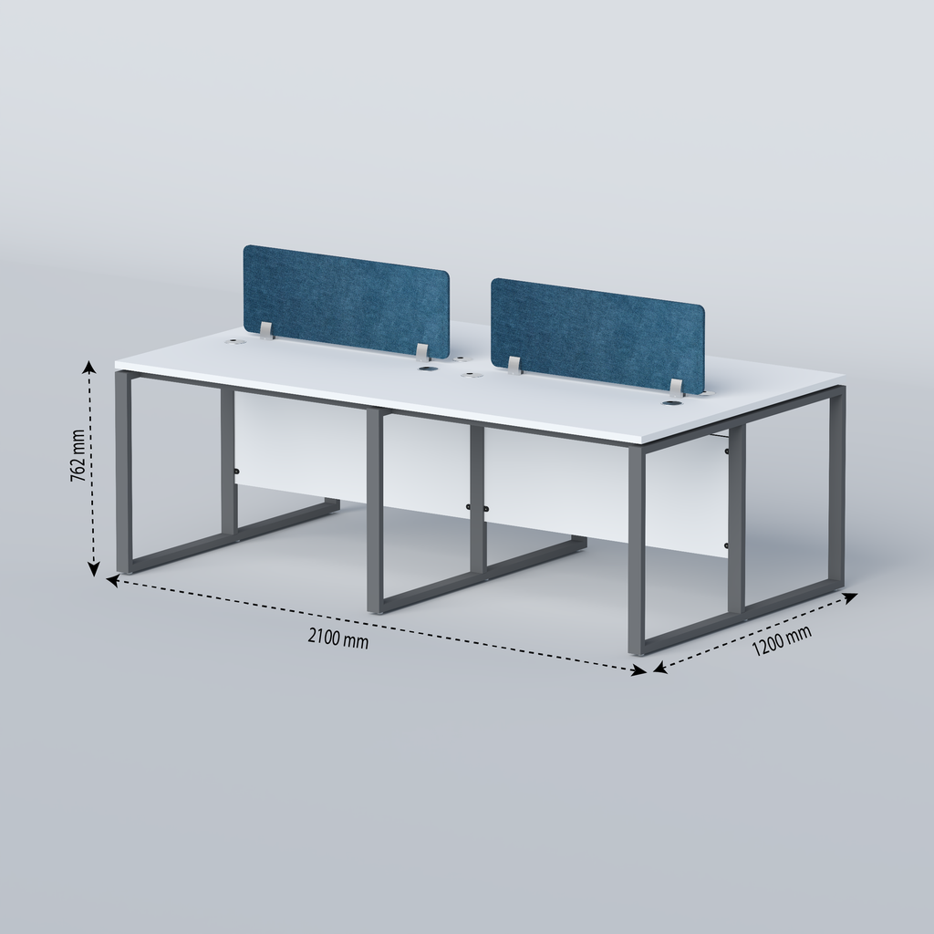 Flexi - face to face four seater workstation