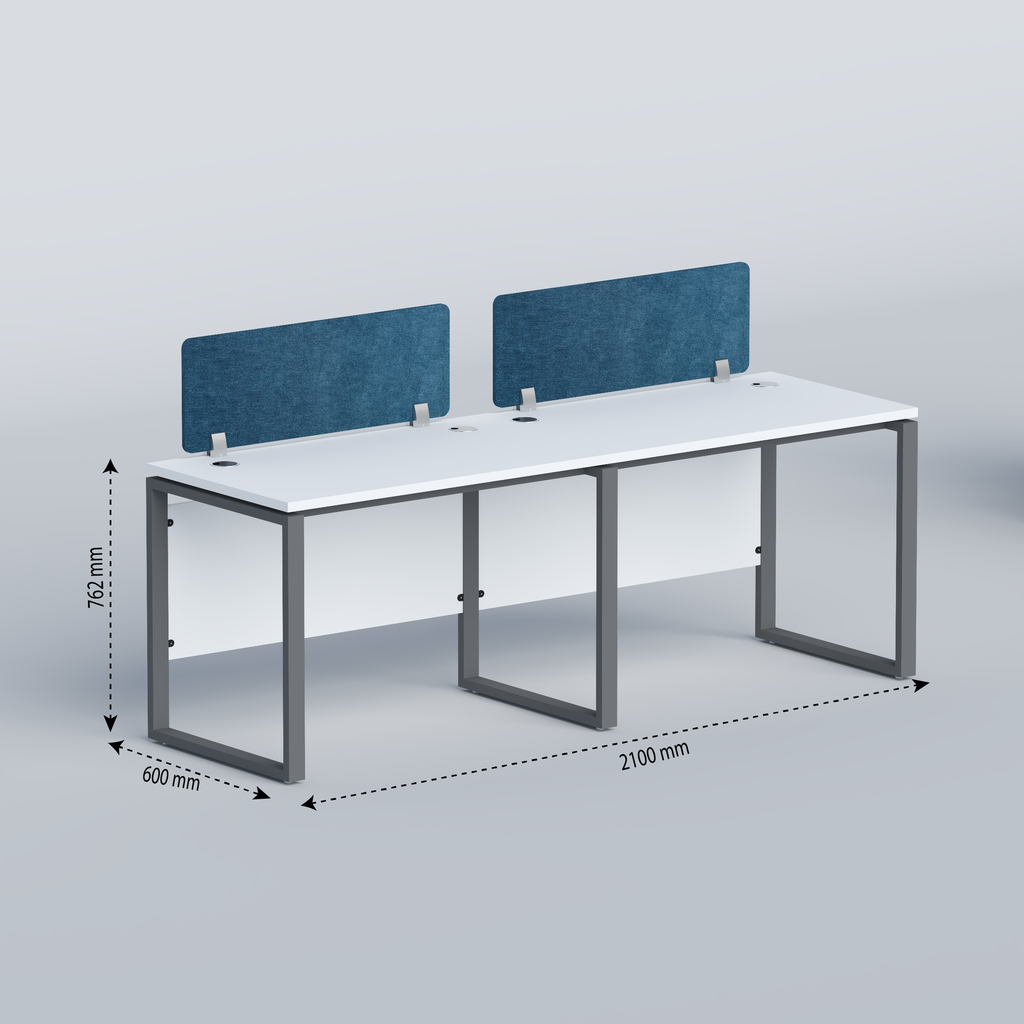Flexi - side by side two seater workstation
