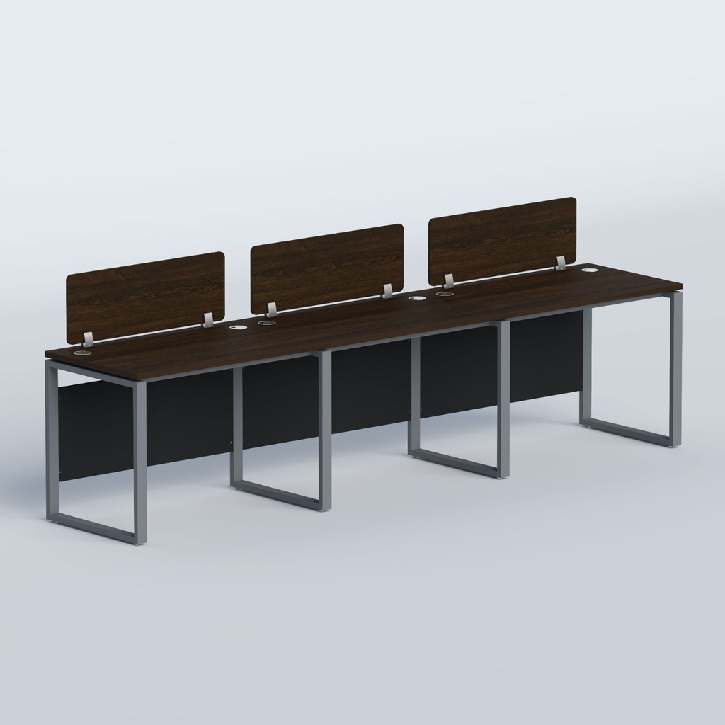 Canvas Side by side three seater Workstation
