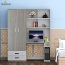 Modern Wardrobe cum Study Table | TV2-002