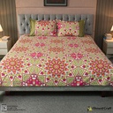 Alpana Print Bedsheet - Magenta - PBS - 0046