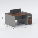 Focus Face to Face Two Seater Workstation 