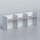 CraftDesk Side by side three seater Workstation