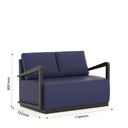 Loft double seater sofa