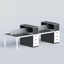 Myron Face to Face Four Seater Workstation